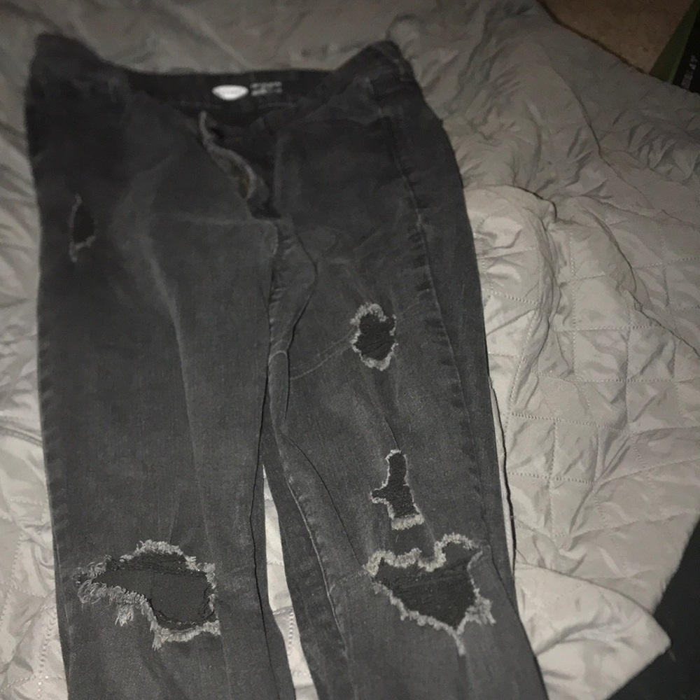 Black old navy pop icon jean size 8
